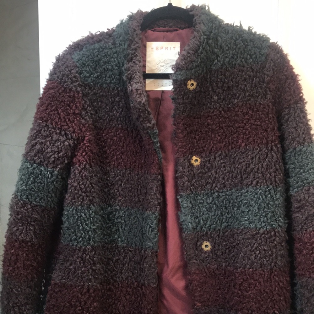 ESPRIT Teddy  coat Size M.